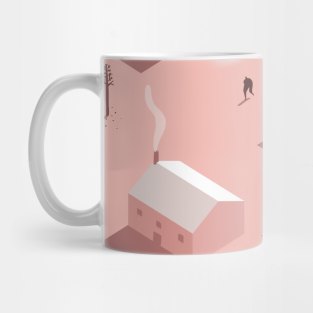 Lovely Pink Houses Mug